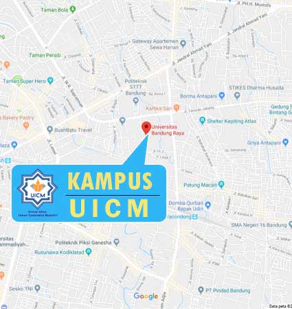 Peta Lokasi (Google Map) Universitas Insan Cendekia Mandiri (Universitas Bandung Raya) Perkuliahanshift Nomor